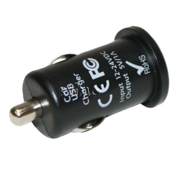 Mini-USB-Ladegerät 12/24V Ausgang 5V max.1000mA