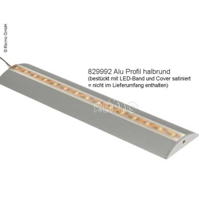 Profil für LED-Bänder Länge 1,5m, halbrund