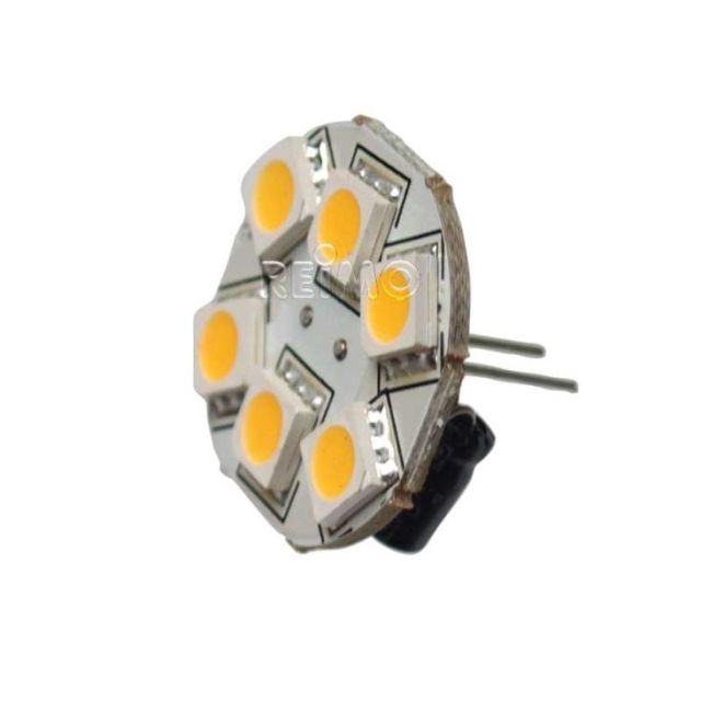 G4 LED Leuchtmittel, 1,2W, 10-30V, 6 warmweiße SMD, dimmbar