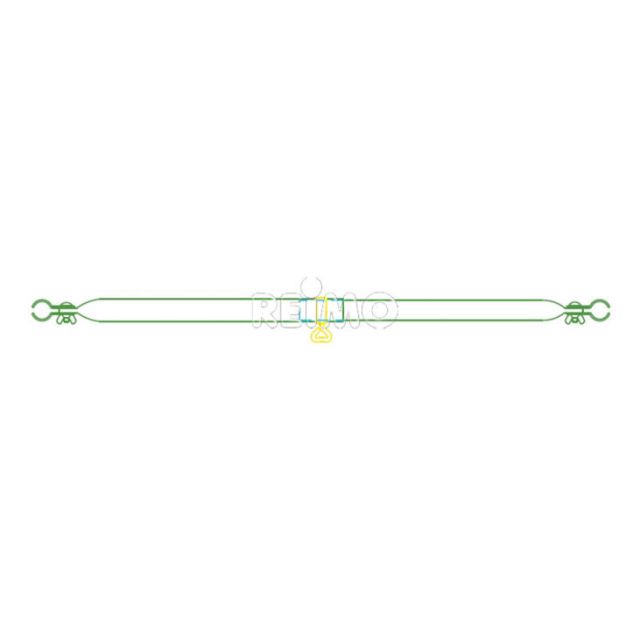 Spannstange/Dachauflagenstange Stahl 120-200cm, 3-teilig