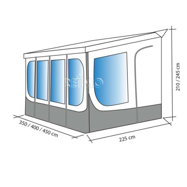 Vorzeltwände für Vorzeltdach Instant Roof 450cm