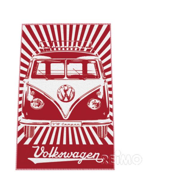 VW Collection Bulli-Strandtuch rot