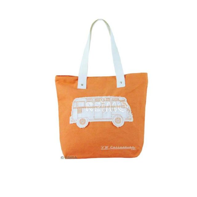 VW Collection Canvas Shopper Bag orange, 40 x 35 x 10 cm