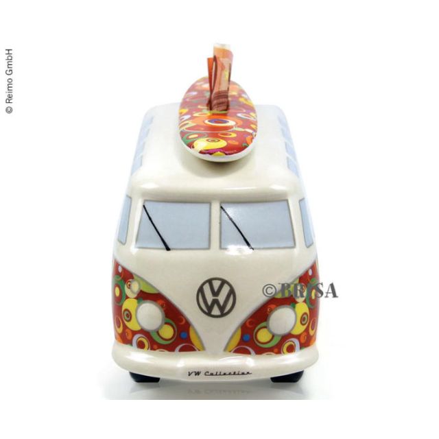 VW Collection Spardose Bulli Bubble mit Surf-Brett, Porzellan