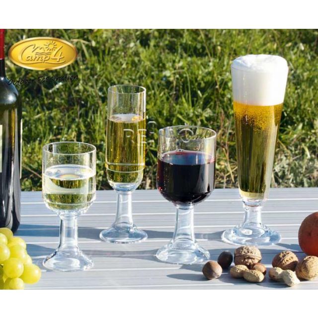 Plastik Gläser St.Tropez für Weißwein Set 250ml aus Polycarbonat