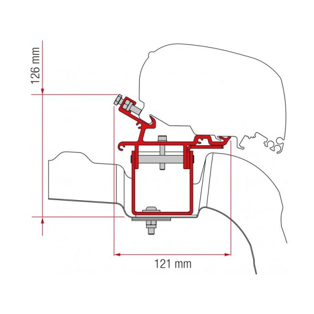 KIT VW CRAFTER / MAN L3 H3 without Roof Rail